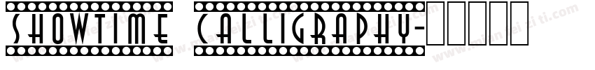 Showtime Calligraphy字体转换